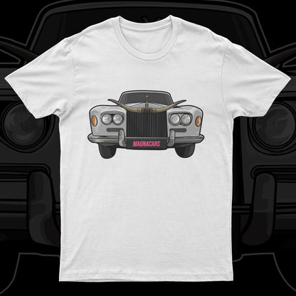 MAGNACARS - Horns - Rolls Royce - White Unisex Premium T-Shirt - X2 Entries!