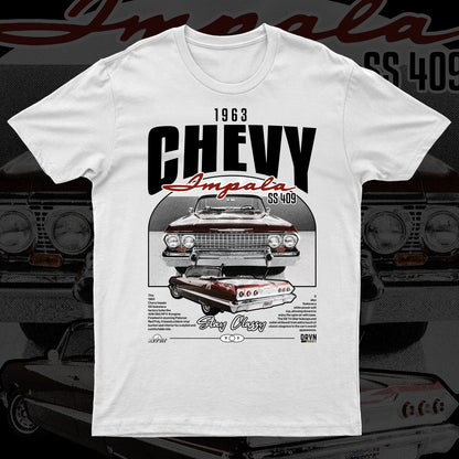 Revvit - 63 Impala - White Unisex Premium T-shirt - X3 Entries!