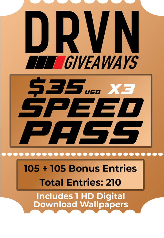 Speed Pass - Bronze - 3X + 300% Bonus Entries - 210 Entries