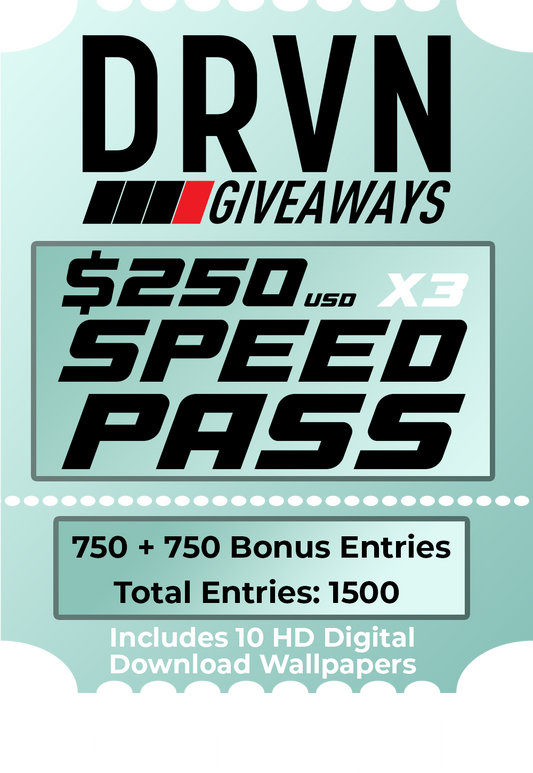 Speed Pass - Diamond - 3X + 300% Bonus Entries - 1500 Entries