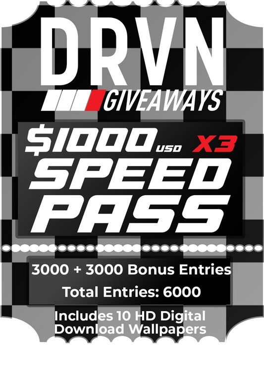 Speed Pass - Winner's Circle - 3X + 300% Bonus Entries - 6000 Entries