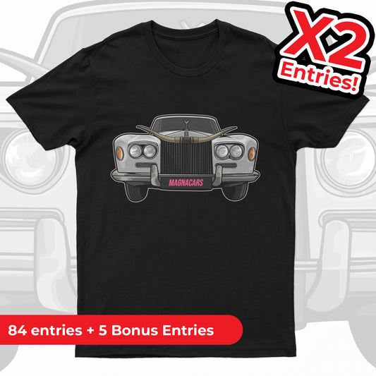 MAGNACARS - Horns - Rolls Royce -  Black Unisex Premium T-Shirt - X2 Entries!